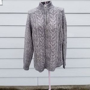 Karen Scott Sweaters - Karen Scott Cardigan with Zipper Closure Karen Scott Sweaters - Karen Scott Cardigan with Zipper Closure